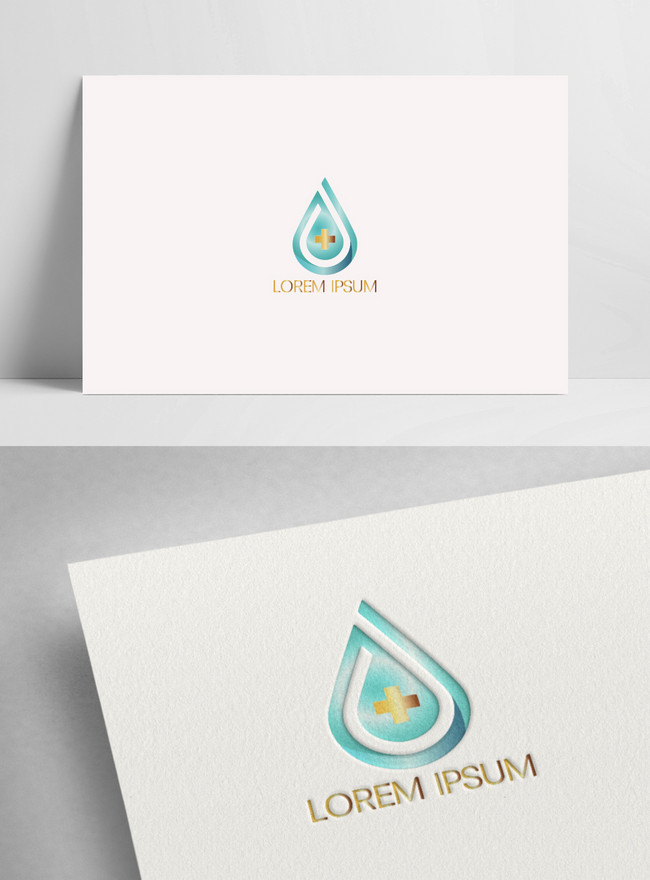 Water drop medical logo template image_picture free download 450012226 ...