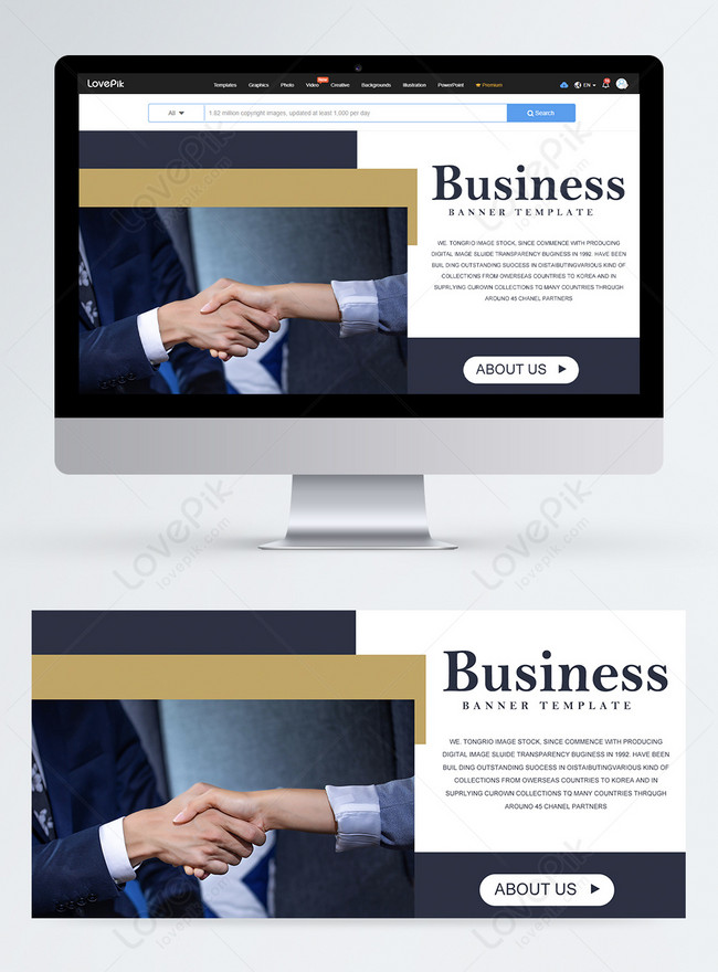 Business Cooperation Web Banner Template, corporate banner design, business banner design, cooperation banner design
