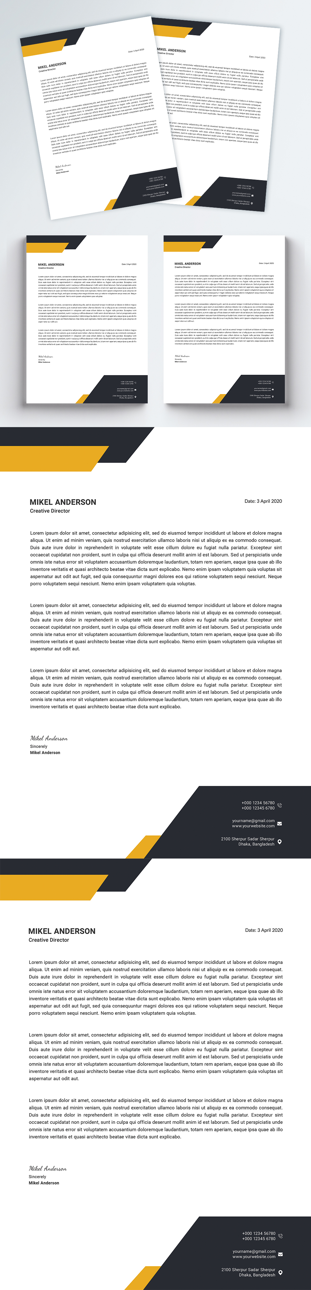 Free Company Letterhead Template from img.lovepik.com