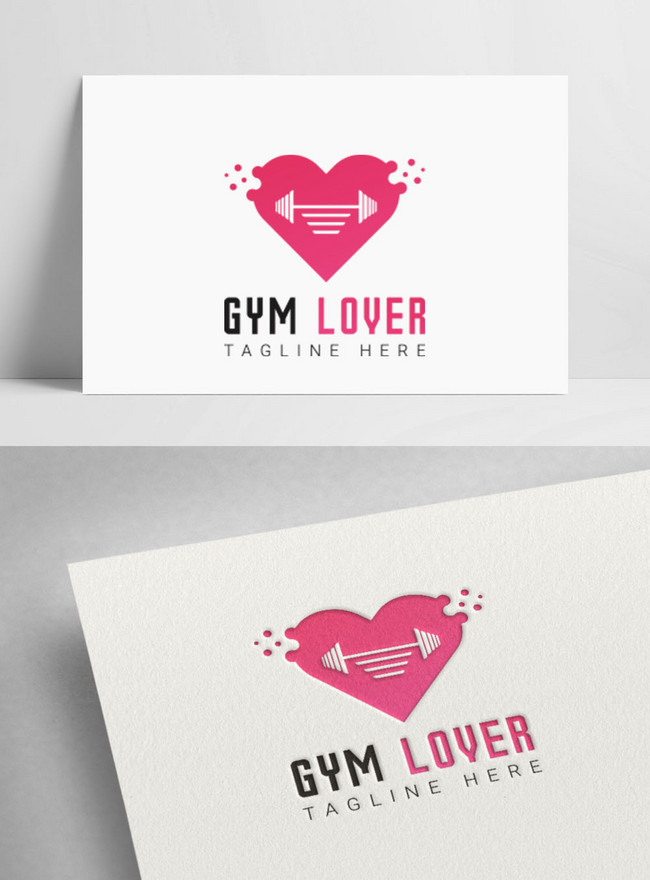 Fitness emblem I love gym Stock Vector by ©valeri.si 118013884