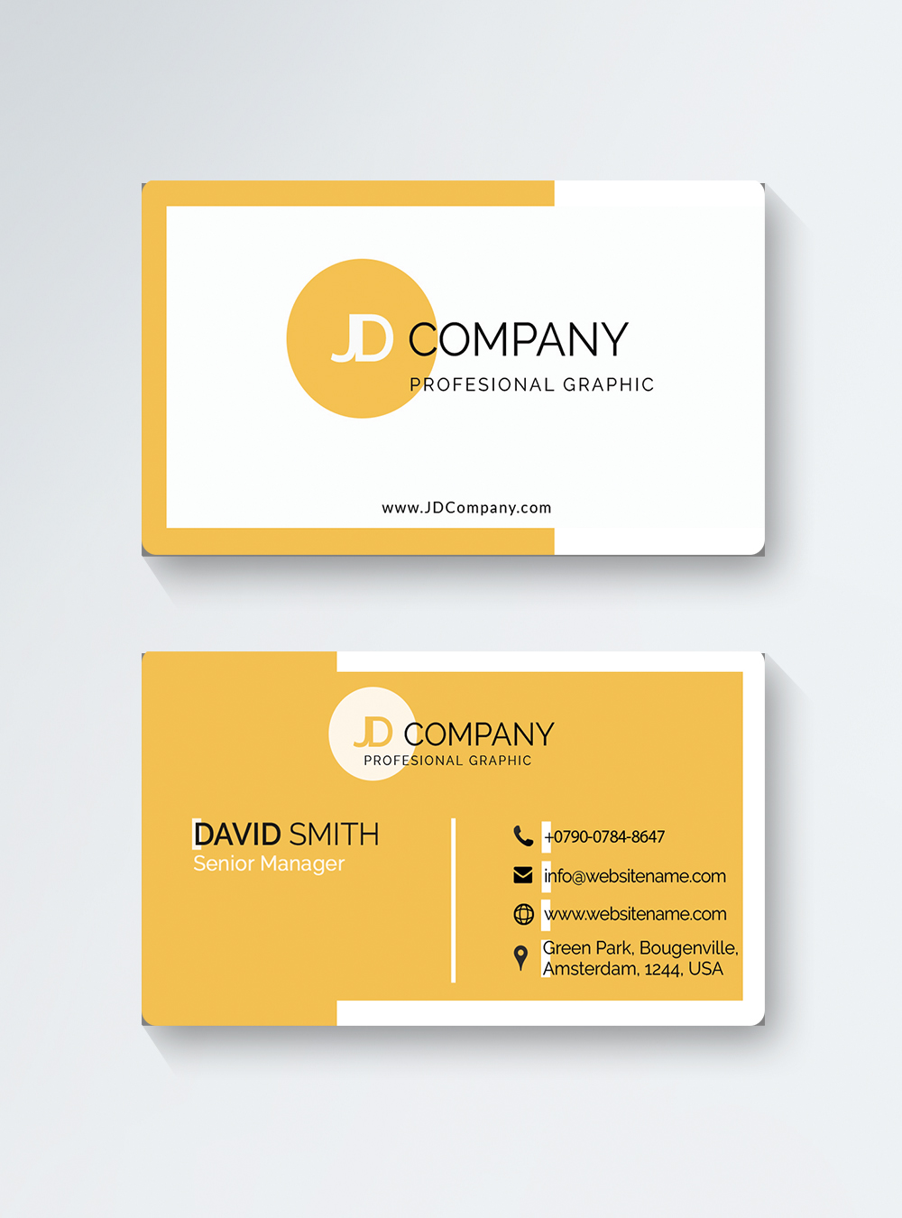 Download Yellow Minimalist Company Business Card Template Image Picture Free Download 450012881 Lovepik Com PSD Mockup Templates