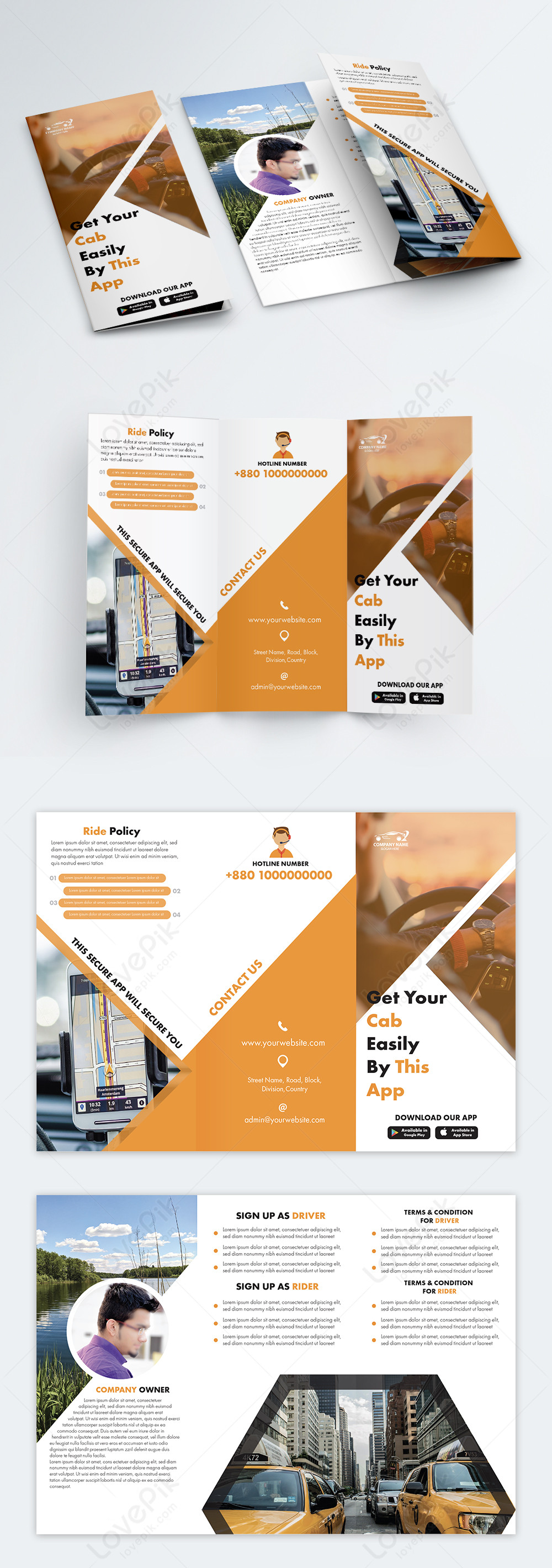 Awesome business trifolds brochure template image_picture free download ...