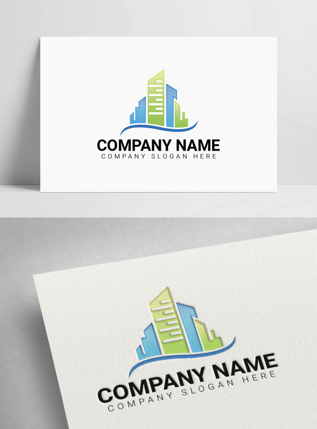 Modern Real Estate Company Logo Template, real estate logo, housing company logo, building logo