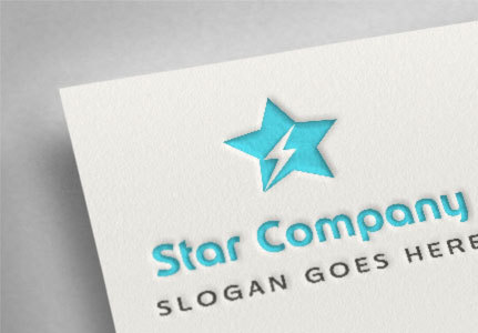 blue star logo designs