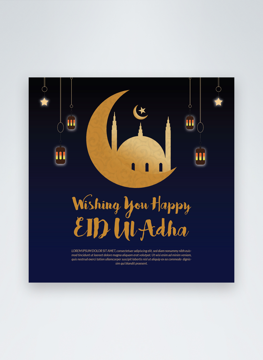 Romantic eid ul-adha social media post template image_picture free ...