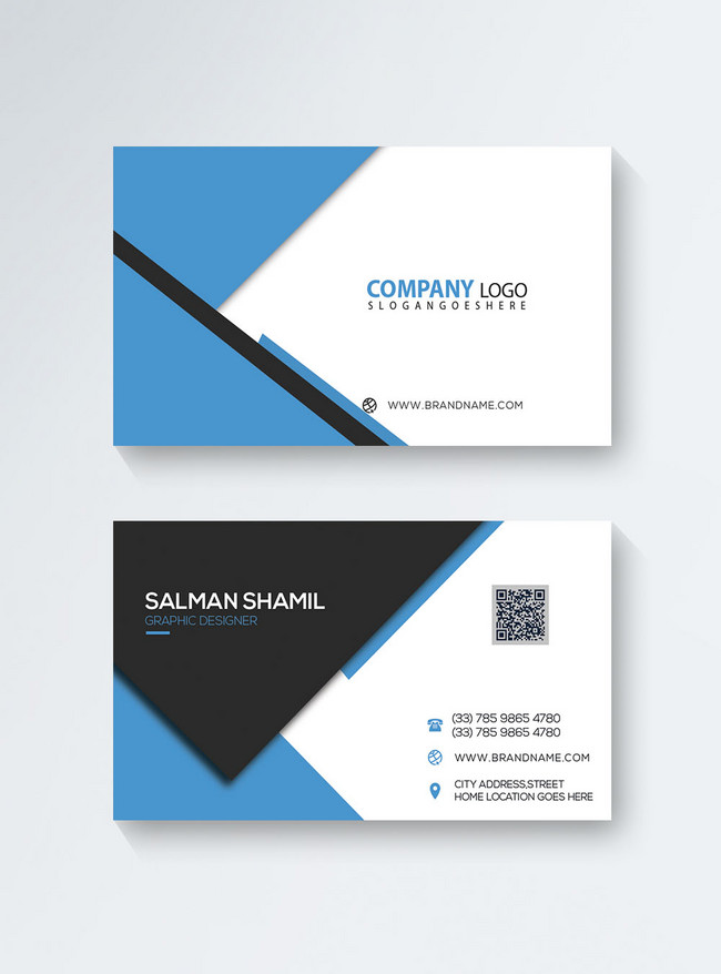 Stylish elegant corporate business card template image_picture free ...