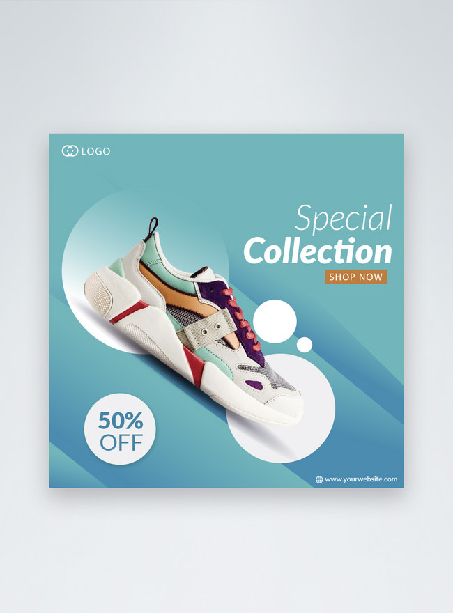 Special collection sport shoes social media post template image_picture  free download 
