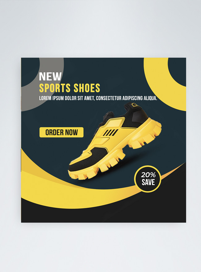 New fashion sport shoes sale social media post template image_picture free  download 