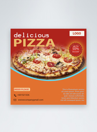 Tasty Pizza Social Media Post Template Image Picture Free Download Lovepik Com