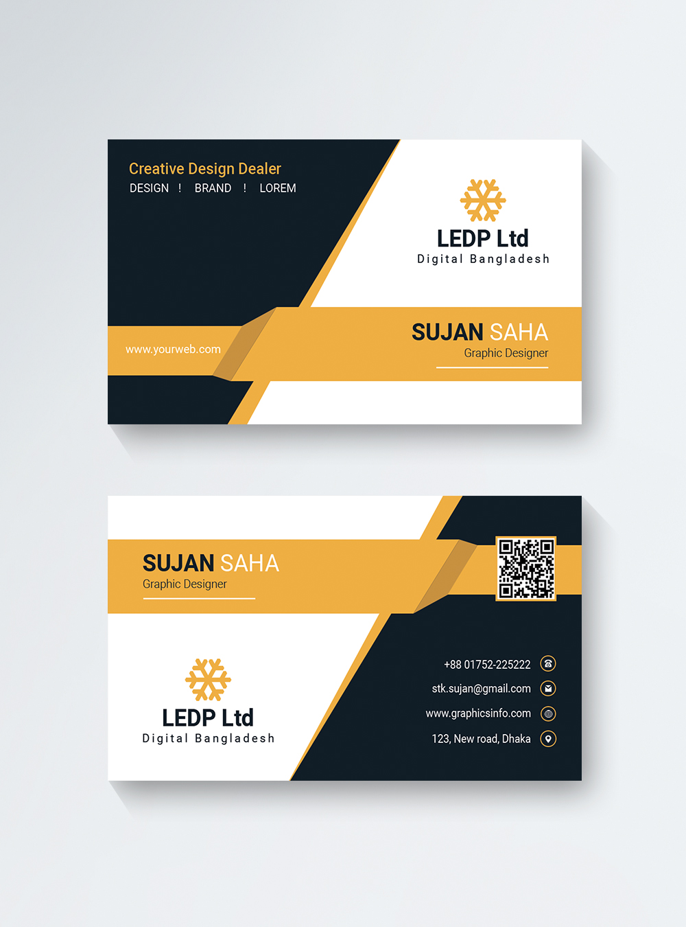 Canva Blank Business Card Template