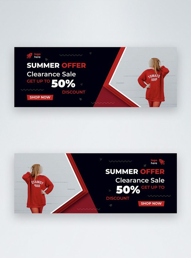 Summer clearance sale web templatediscount banner Vector Image