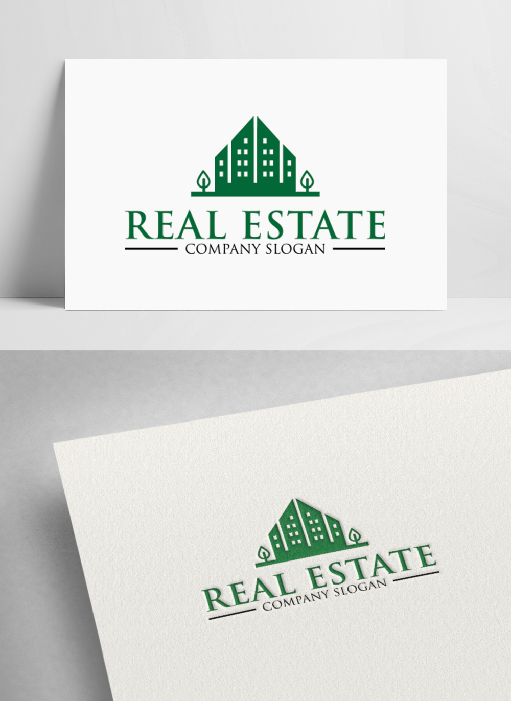 Green grand real estate logo template image_picture free download ...