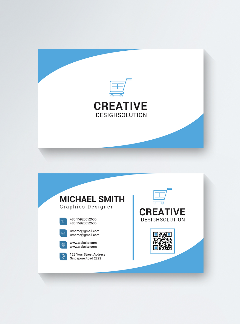 Professional creative business card template image_picture free Inside Web Design Business Cards Templates