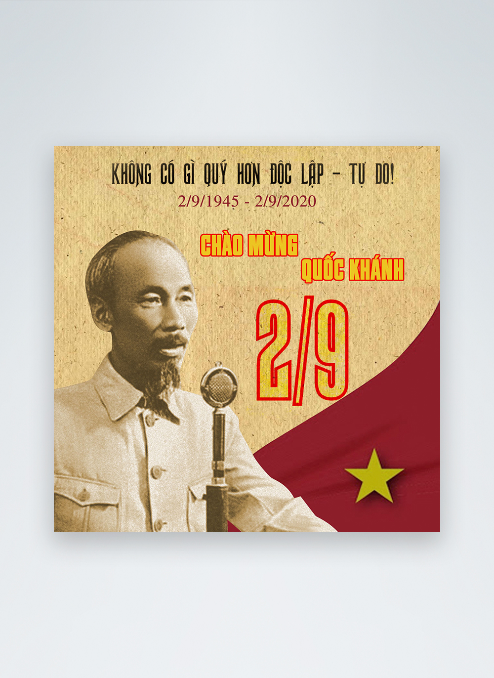 Vietnam independence day celebration facebook post template image ...