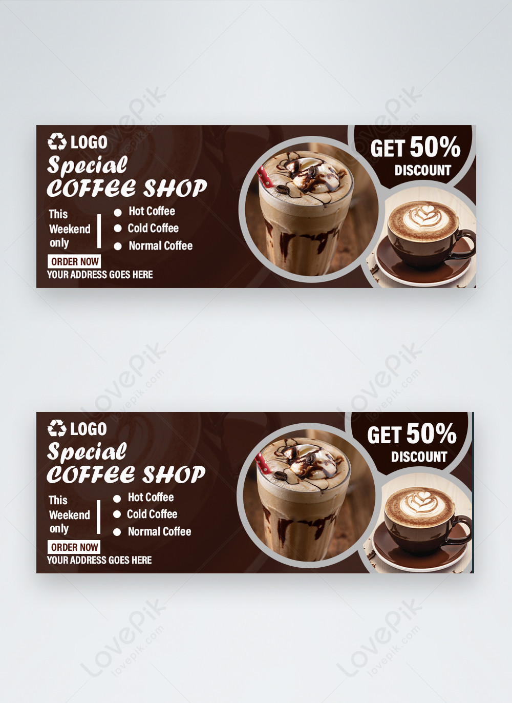 Brownness creative coffee facebook cover template image_picture free ...