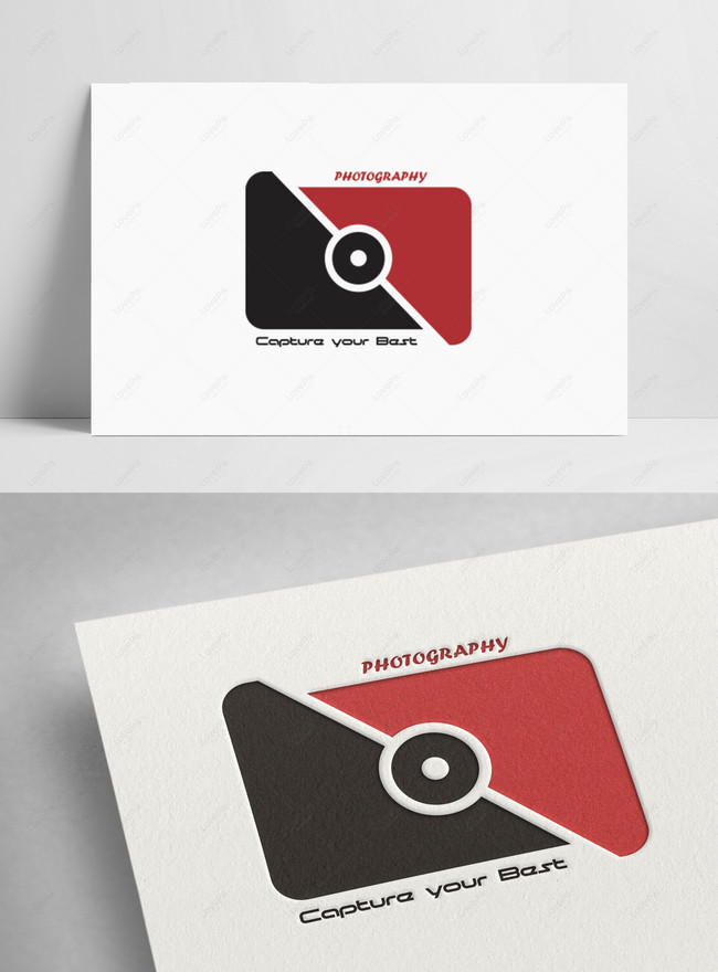 Photography Logo Template, 60 logo, logo illustrator, red logo