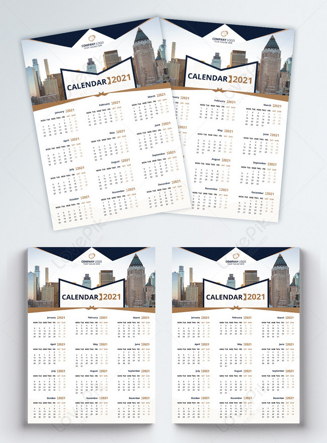 Modern One Page 21 Wall Calendar Template Image Picture Free Download Lovepik Com