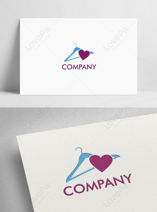 Magenta creative love laundry logo template image_picture free download ...