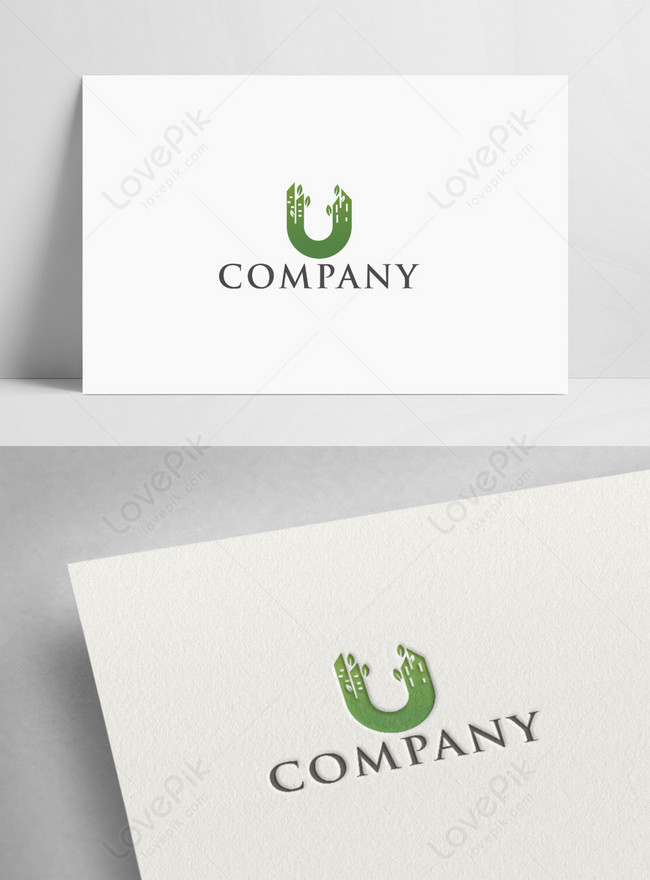 Green Creative City Logo Template, abstract logo, environment logo, tree logo