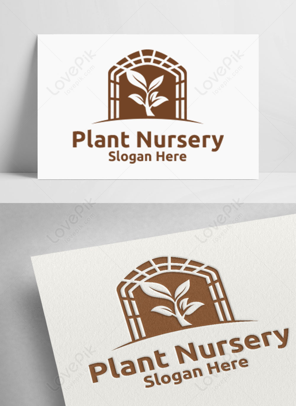 logo concept of plant growing with stem and leaves | Logo Template by  LogoDesign.net