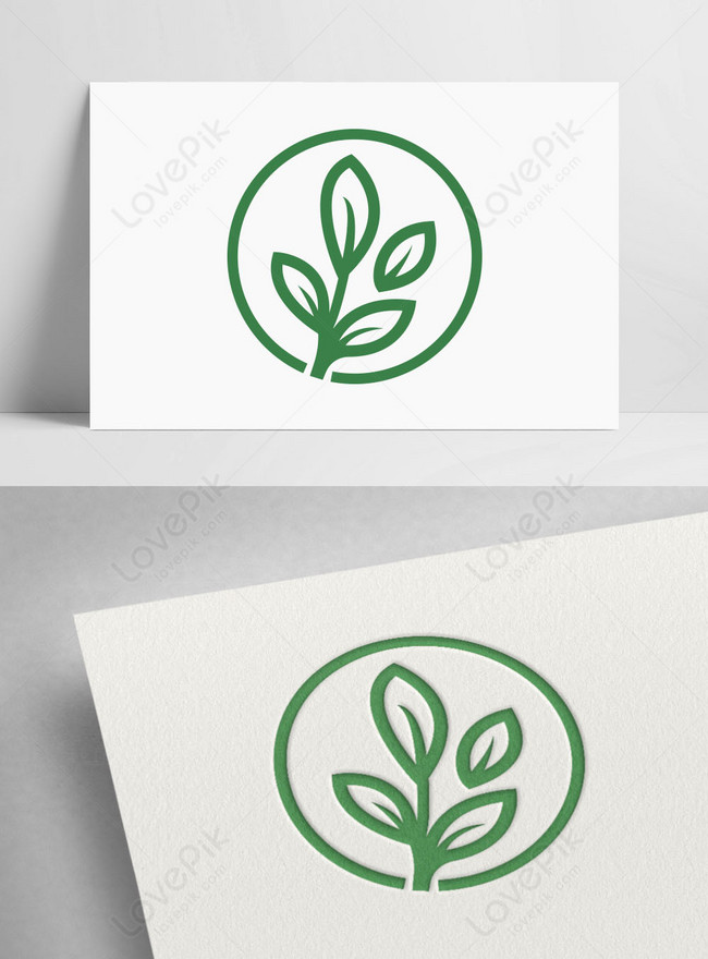Abstract leaf logo icon template | Stock vector | Colourbox