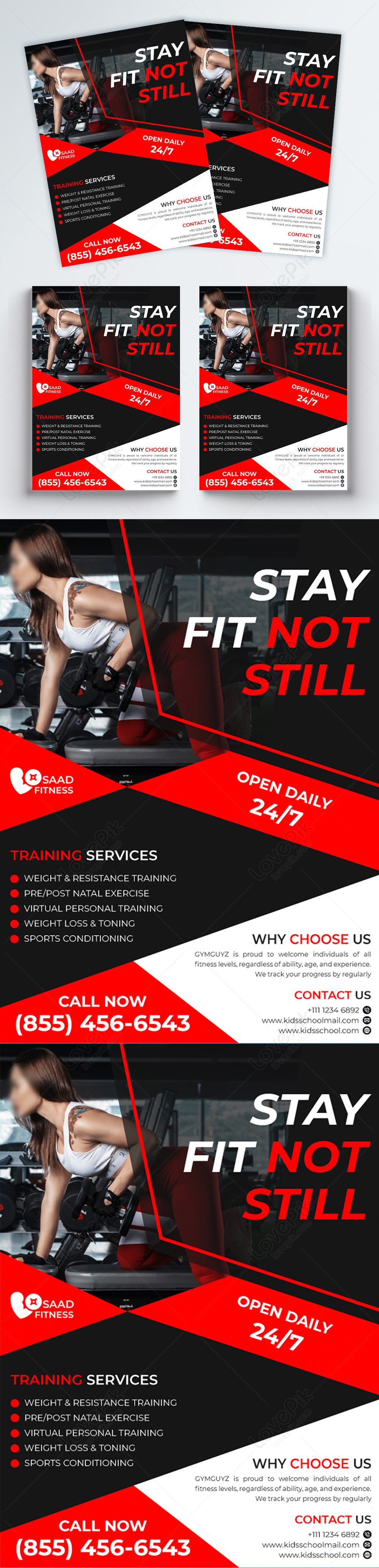 Fitness Flyer Template Image Picture Free Download Lovepik Com