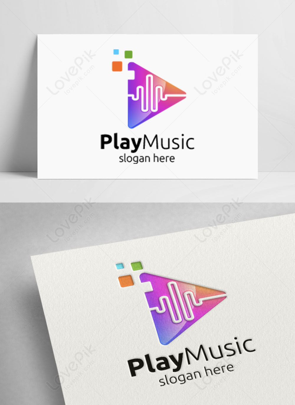 Idea Music Logo With Note And Play Concept 42 - Crella