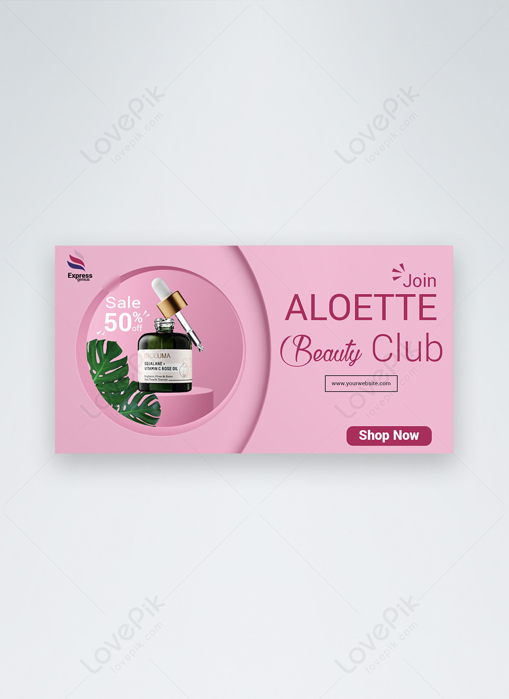 Pink beauty club sale facebook ads template image_picture free download  