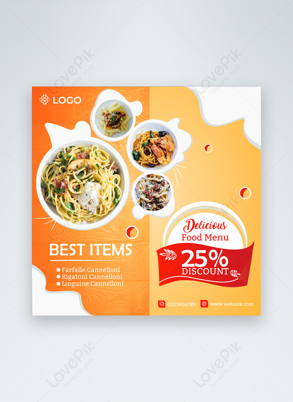 Elegant concise food promotion social media post template image_picture ...