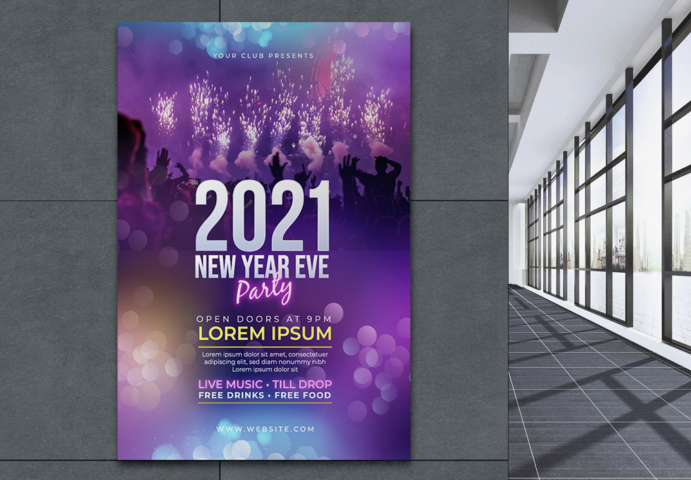 2021 New Year Dj Party Poster Images, HD Pictures For Free Vectors & PSD  Download 
