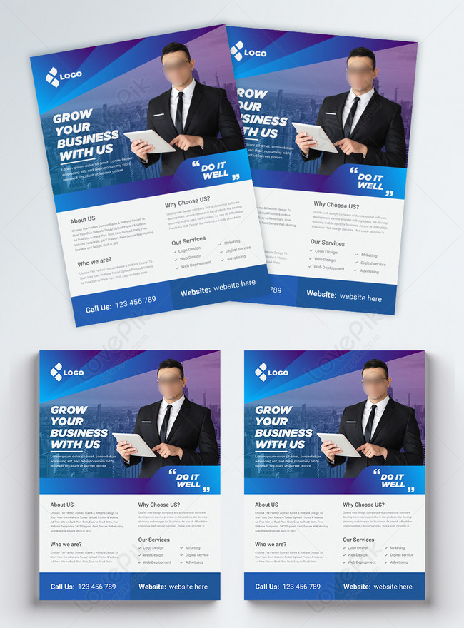 Corporate Business Flyer Vector Template, a4 flyer , printable flyer , website domain name flyer 