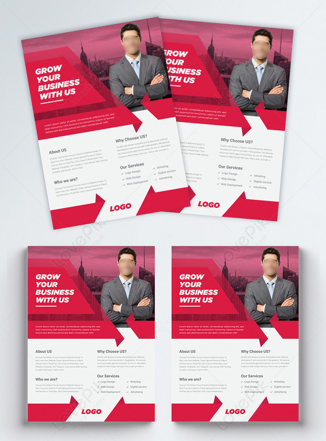 Corporate Business Flyer Vector Template, business flyer , conpany flyer , red flyer 