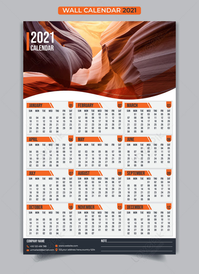 современный настенный календарь на 2021 год изображение_Фото номер  450052607_AI Формат изображения_ru.lovepik.com