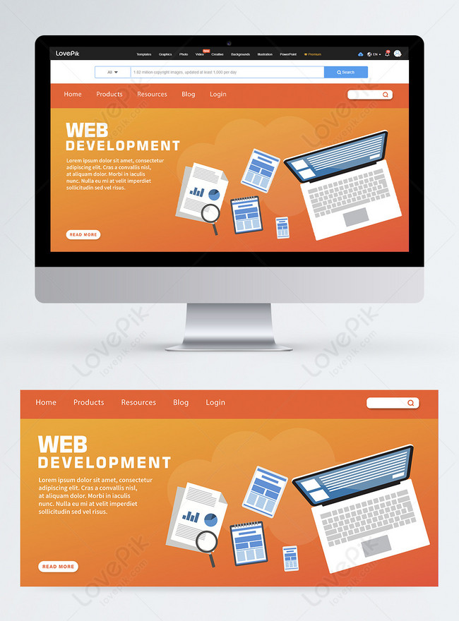 web design and development banner
