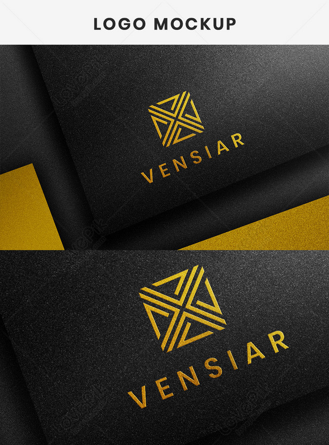 Download Golden 3d Logo Mockup In Paper Card Template Image Picture Free Download 450058564 Lovepik Com