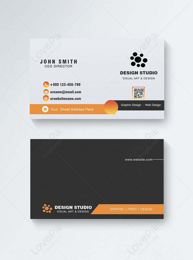 Black modern corporate personal position business card template image ...