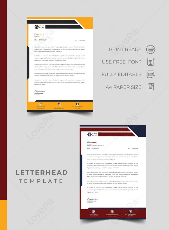 Office use company letterhead template image_picture free download  