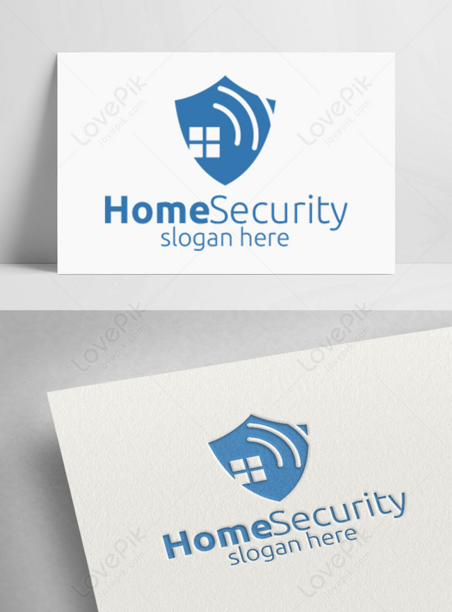 Shield home security logo template image_picture free download ...