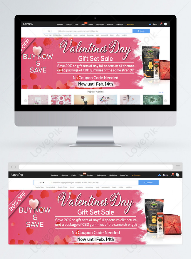 Create Custom Valentine's Day Wallpaper Online for Free