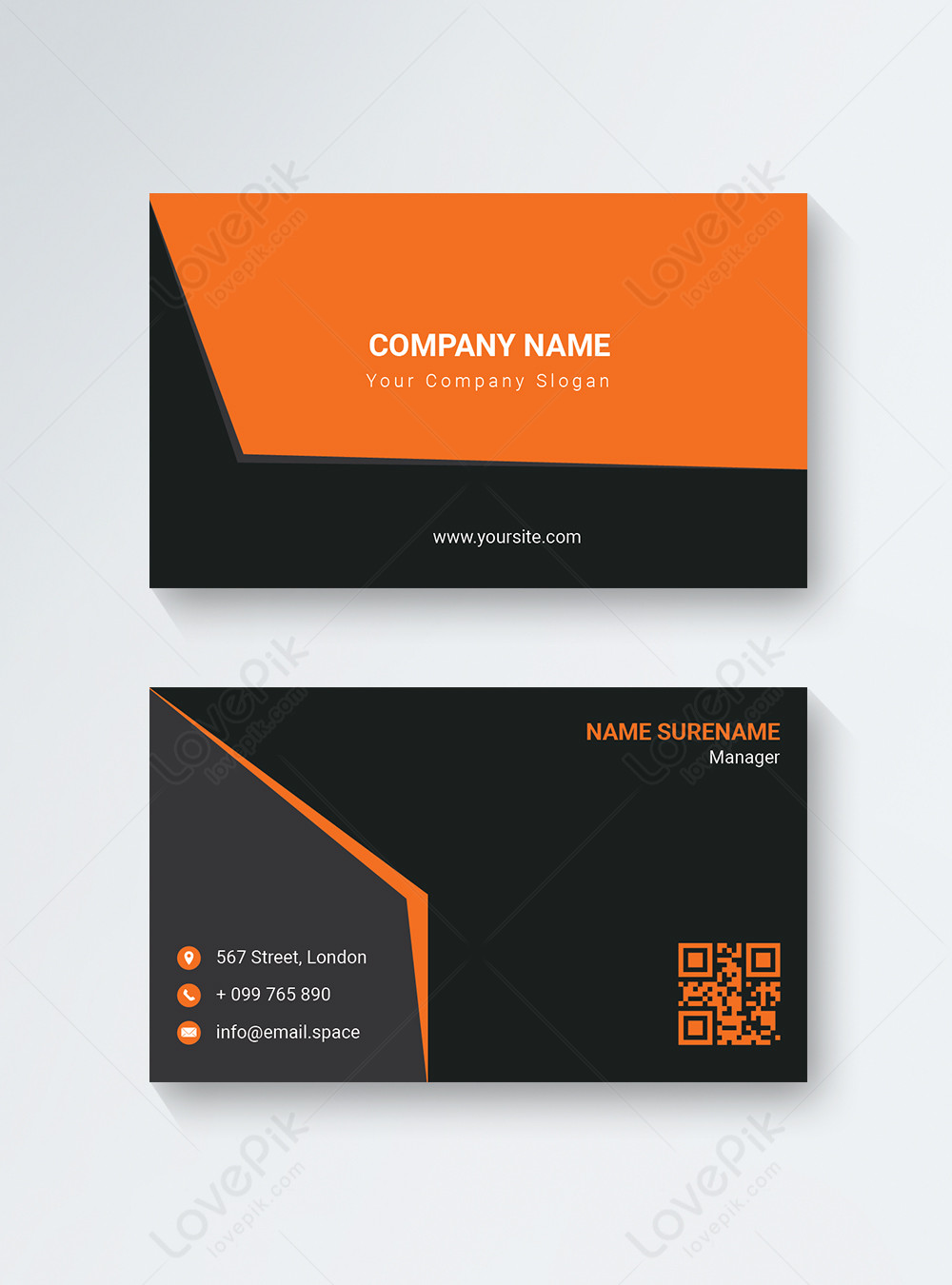 Modern corporate personal position business card template image_picture ...