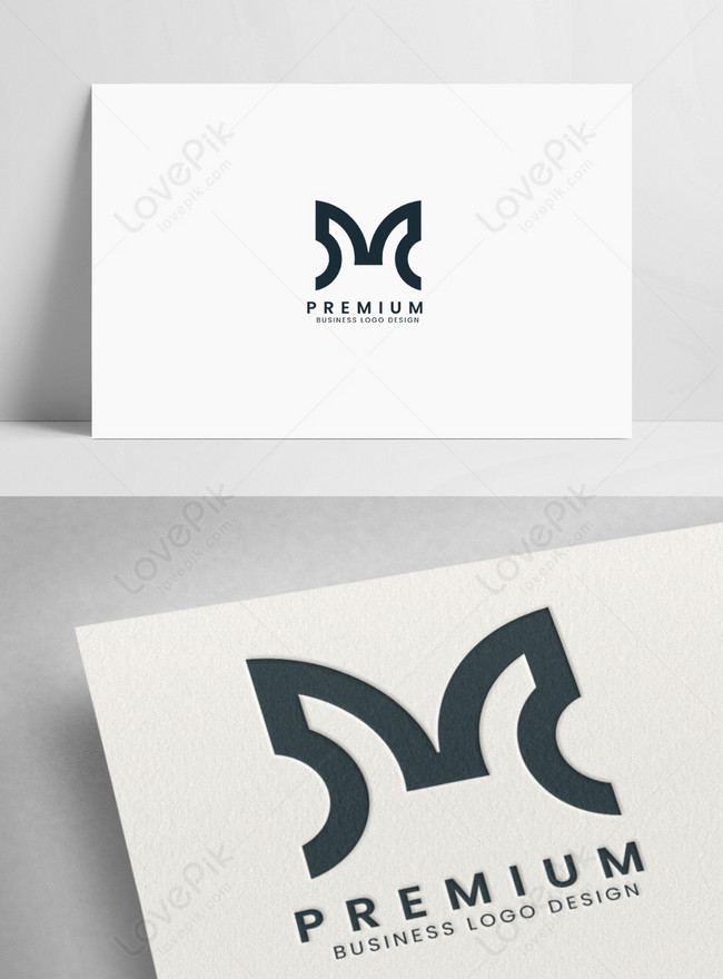 Premium Vector  Initial letter m m love logo vector design template