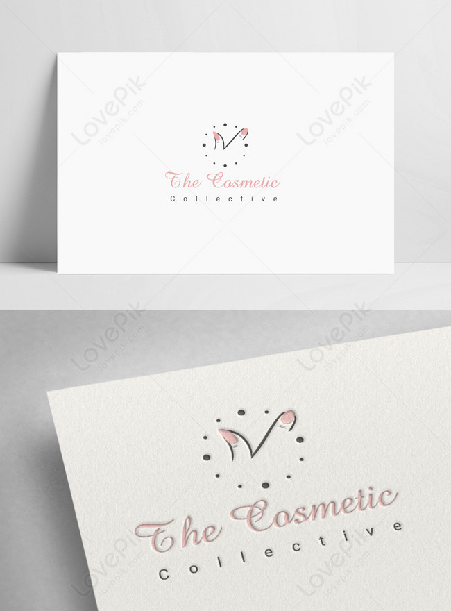 Cosmetics Logo Template, cosmetics logo, female cosmetics logo, nail polish logo