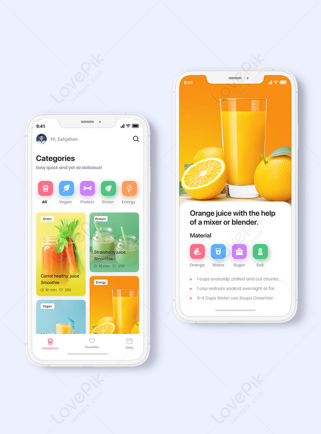 Recipe app ui design template image_picture free download 450068113 ...