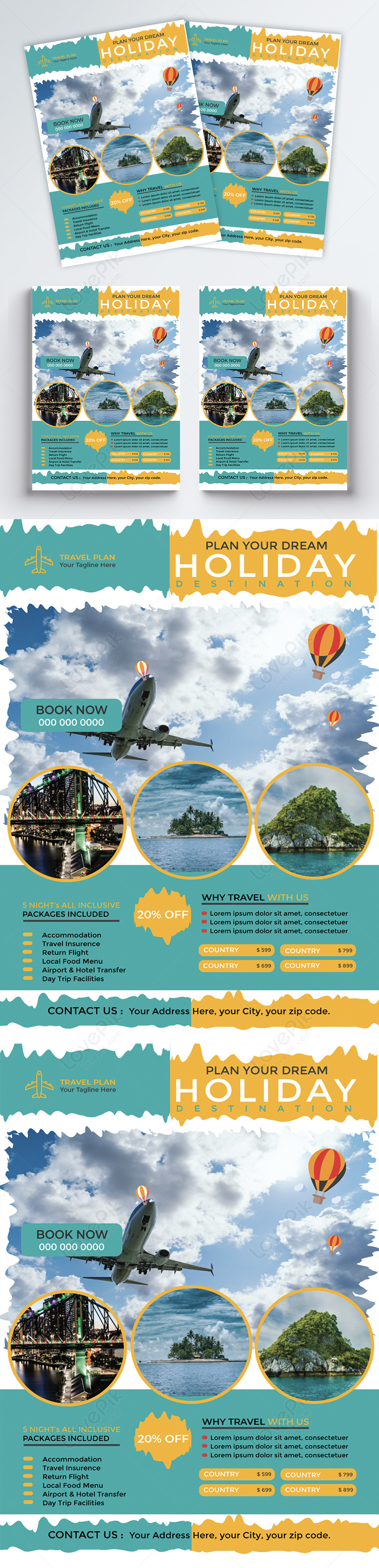 Template Travel And Tour Flyer Untuk Diunduh Gratis - Lovepik