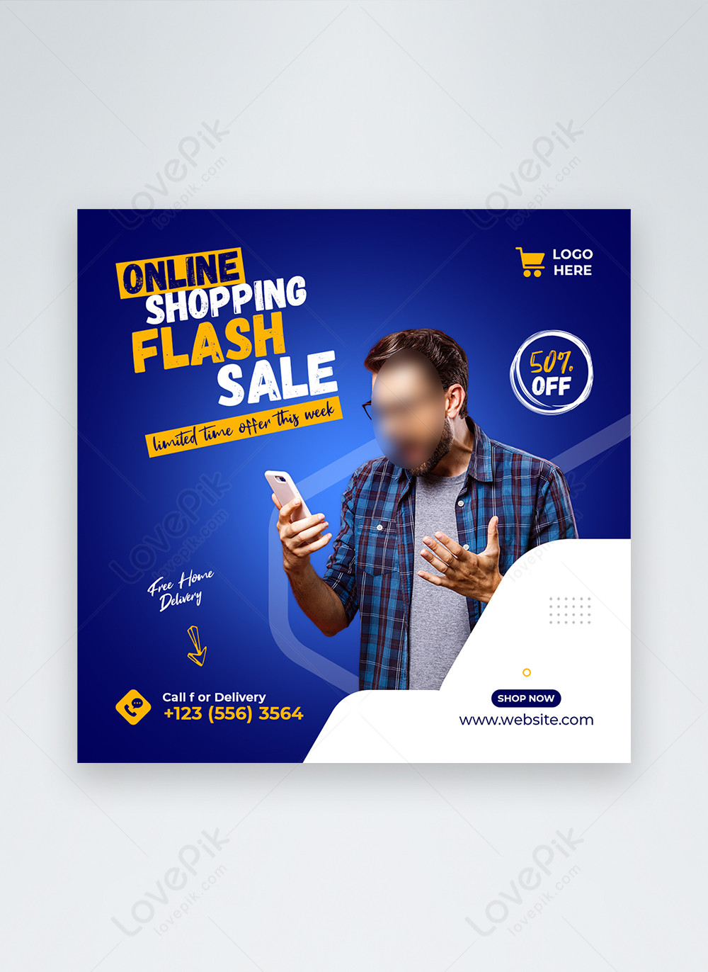 Online shopping flash sale social media post template image picture free download 450068886 lovepik