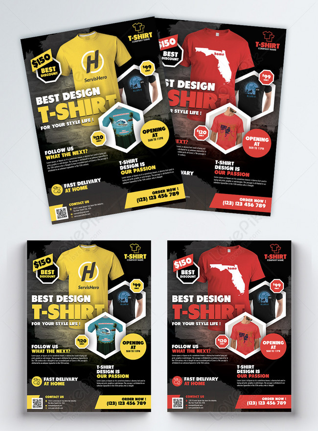 T-Shirt Flyer Templates Flyer Template, Flyer And Poster Design, Flyer ...
