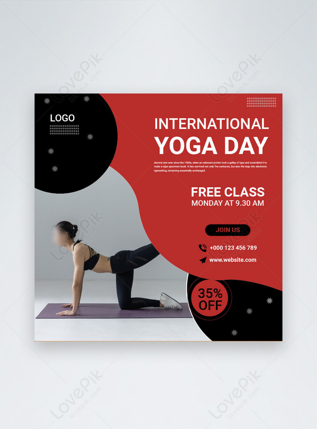 Yoga day Web Design