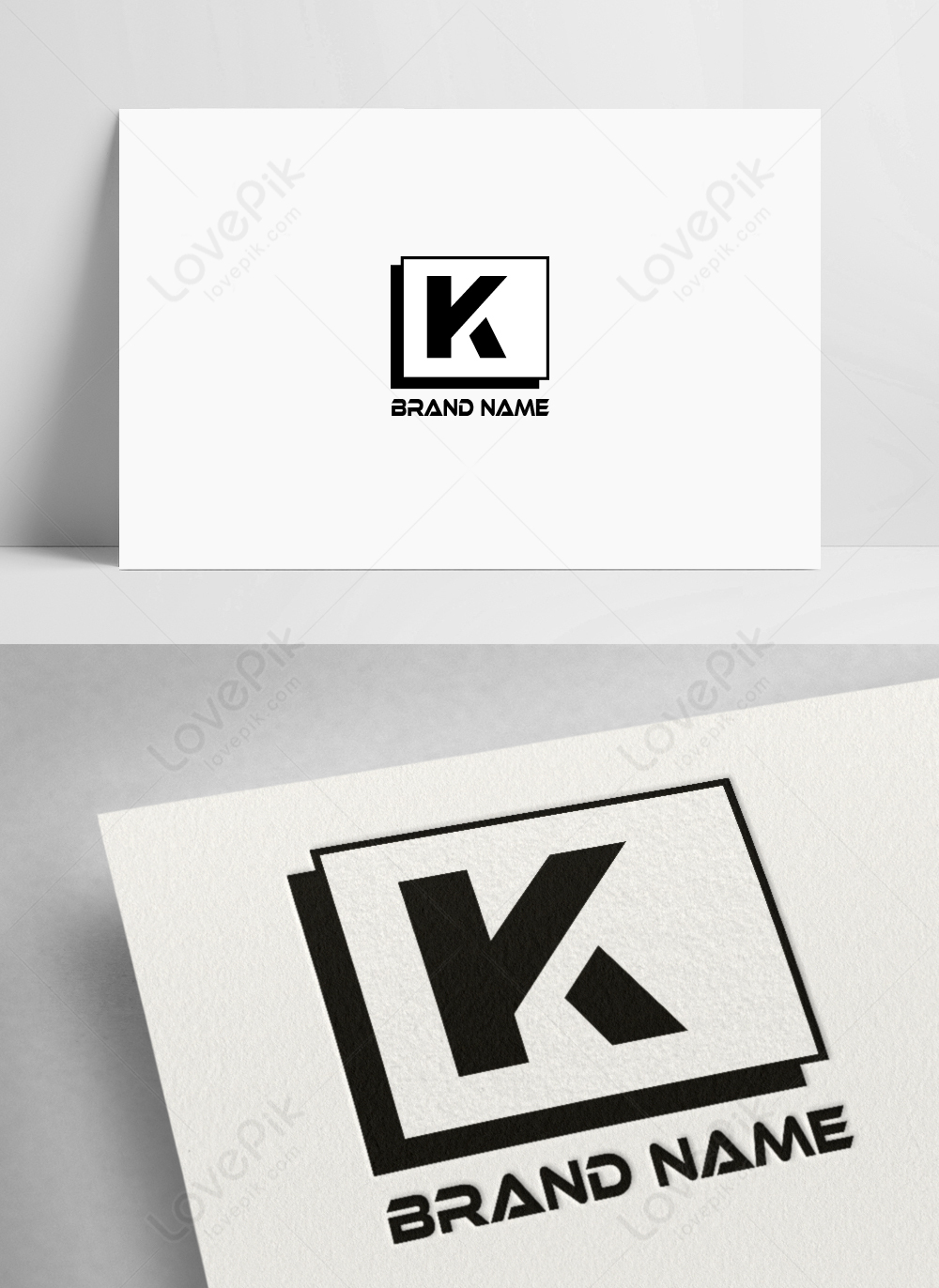 Organic Letter K Love Logo Graphic by Gus Grafis · Creative Fabrica