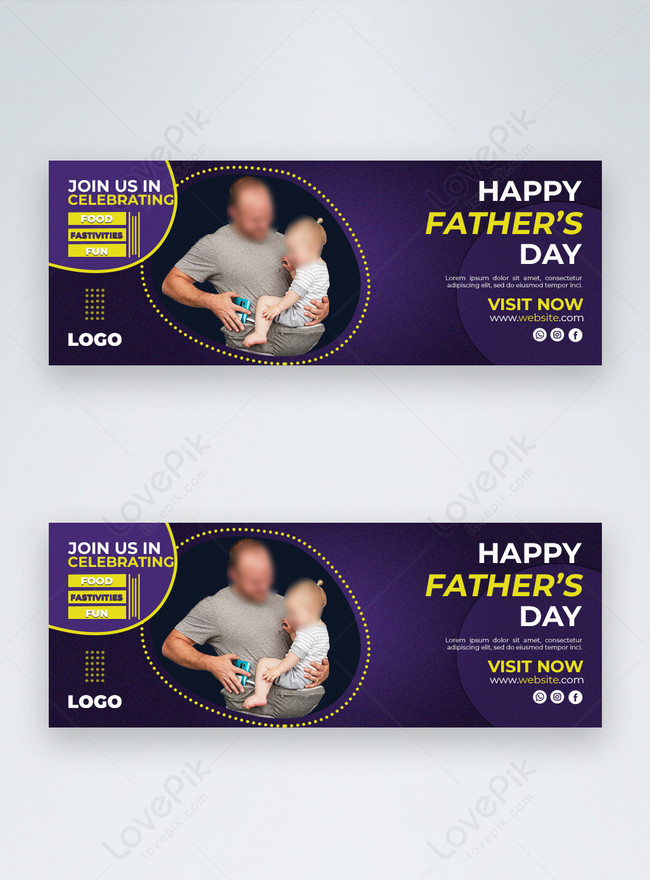 Happy Fathers Day Facebook Cover Template Image Picture Free Download Lovepik Com