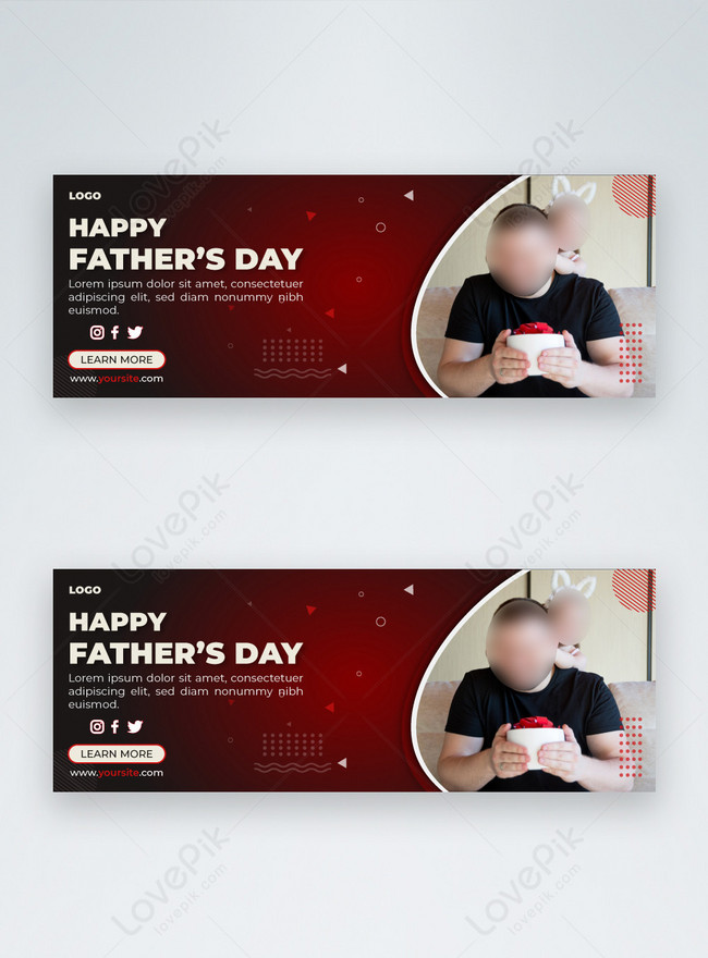 Happy Fathers Day Facebook Cover Template Image Picture Free Download Lovepik Com